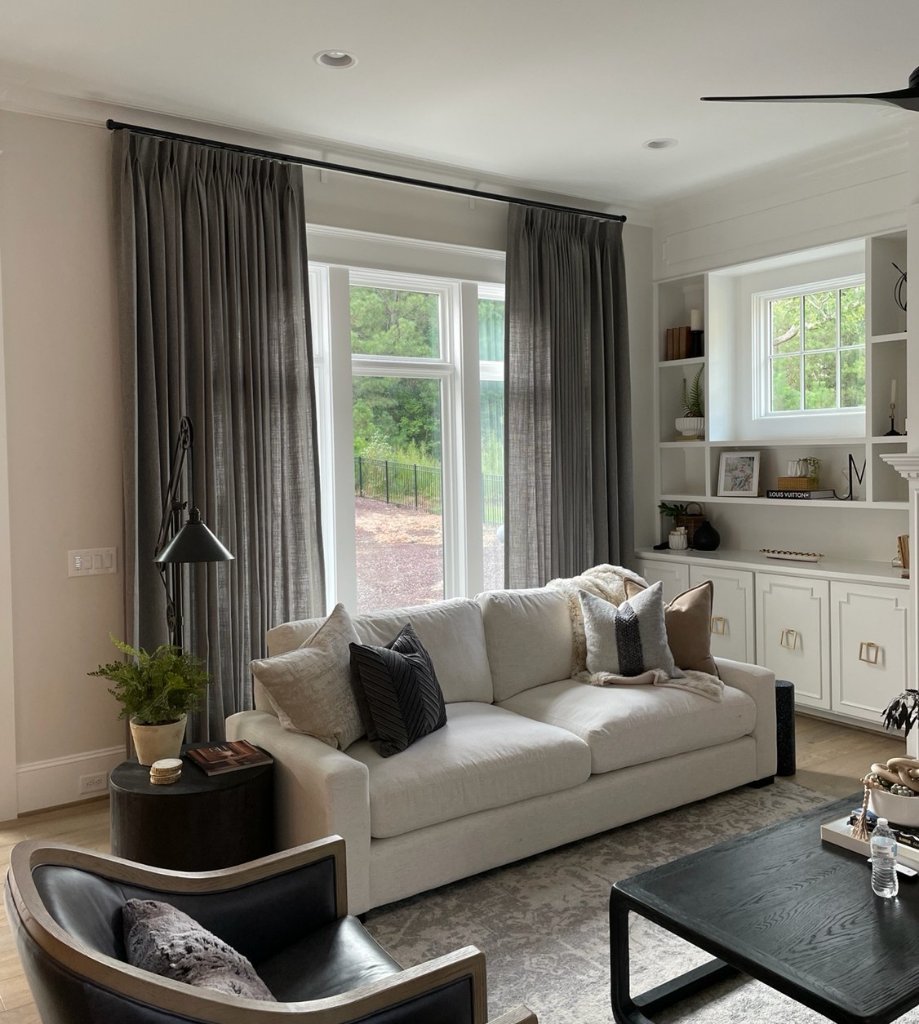 Drapery in a beautifully lit room